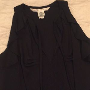 Diane Von Furstenburg black silk blouse